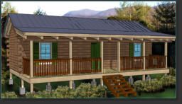Two Bedroom Hunting Cabin Elevation