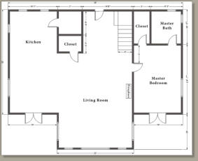 1 st Floor Plan - 3100 Sq ft Mountain View Kit
